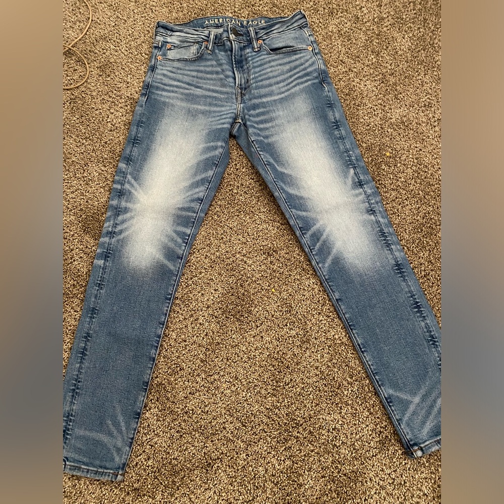 American eagle stretchy skinny jeans size 29x30